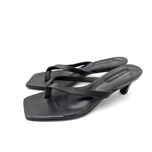 Tony Bianco Topaz Kitten Heel Sandals Women's Black Como Size US7.5 EU38